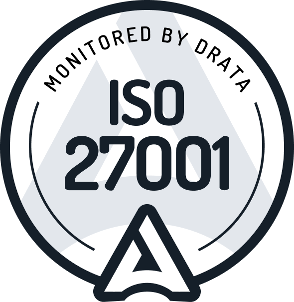 ISO27001 Monitored by Drata
